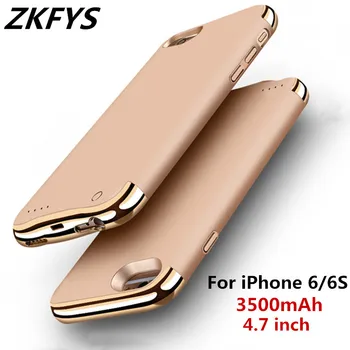 ZKFYS 3500 mAh Taşınabilir taşınabilir şarj cihazı bataryası Şarj Kapak iPhone 6 6 S Powerbank Vaka ince harici pil iphone için kılıf 6 s