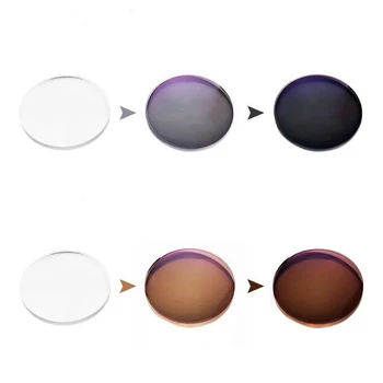 Derece Lensler Fotokromik Reçete 1.56 1.61 1.67 Reçine Asferik Gözlük Miyopi Hipermetrop Presbiyopi Lensler