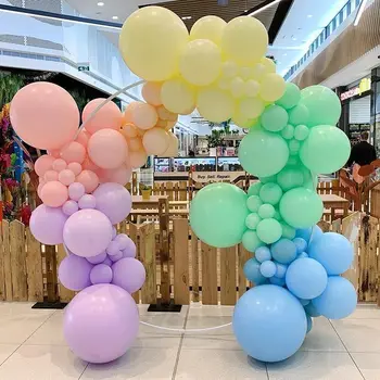 147 adet Acıbadem Kurabiyesi Balonlar Garland Kemer Kiti Çeşitli Pembe Mavi Mor Düğün Doğum Günü Mezuniyet Sürpriz Parti Süslemeleri