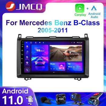 JMCQ 2Din 4G Android 11 Araba Radyo Multimedya Video Oynatıcı Mercedes Benz B Sınıfı B Sınıfı Viano Vito W245 B200 2005-2012