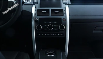 Lapetus Aksesuarları İç Merkezi Kontrol Dekor Şerit Kapağı Trim Fit Land Rover Discovery Spor 2015 - 2019 İçin Metal