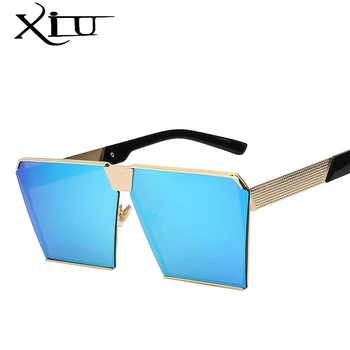 XIU yeni büyük boy kadın güneş gözlüğü benzersiz marka tasarımcısı sunglass vintage gözlük çerçeveleri kadınlar için en kaliteli UV400