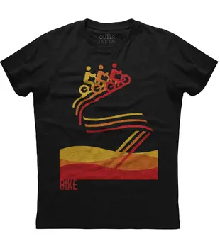 Benzersiz Dağ Bisikleti Sürme Grafik Baskılı tişört. Yaz Pamuk O-Boyun kısa kollu erkek tişört Yeni S-3XL