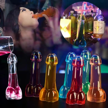 Komik Yaratıcı cam şarap kadehi Bira Suyu Martini Kokteyl Cam Bar Gece Kulübü Adanmış Bardak Hediye Bar Dekorasyon için