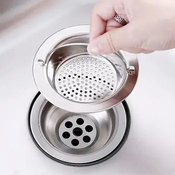 Paslanmaz çelik mutfak lavabosu Süzgeç Kanalizasyon Banyo Duş Saç Filtre Sepeti Anti-Engelleme Temizleme Aksesuarları toptan