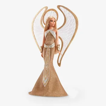 [ön satış] 2022 Barbie x Bob Mackie Tatil Melek Bebek Barbie İmza Altın Etiket Bebek Koleksiyonu Oyuncak HCC00