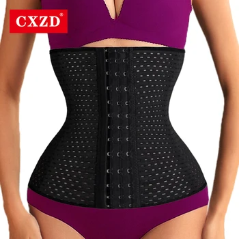 CXZD Kadın Bel Cinchers Bayanlar Korse Şekillendirici Bant Vücut Geliştirme Ön Toka Üç Göğüslü Dropship Desteği Kadınlar Shapewear