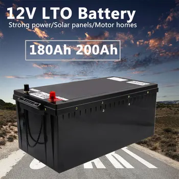 LTO pil paketi 12V 180Ah 200Ah Lityum titanat pil 2.4 v hücreleri güneş enerjisi karavan camper +20A şarj cihazı