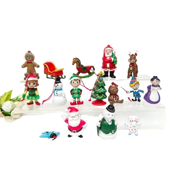 Noel bebek Figürleri Aksiyon oyuncak Elf Bebek Noel Süs Noel Ağacı Kolye Mutlu yılbaşı dekoru Ev Doğum Mutlu Yeni Yıl