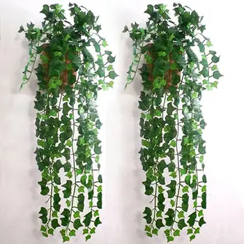 Yapay sarmaşık yaprağı Garland Bitkiler Asma Sahte Yeşillik Ev Odası dıy duvar dekoru