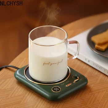 220 V Fincan Isıtıcı Kahve kupa ısıtıcı Zamanlayıcı Isıtma Coaster Akıllı Termostatik isıtma pedi Sıcak Plaka Sıcak Süt Kahve kupa ısıtıcı 25 W