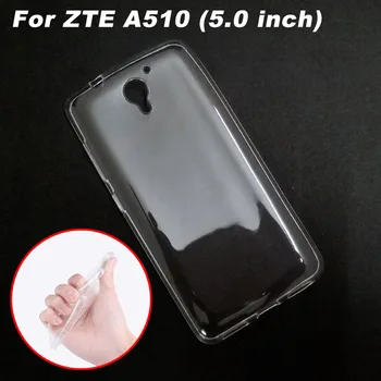 ZTE A510 Kılıf Kapak 5.0 inç Ultra İnce Şeffaf TPU Yumuşak Kapak ZTE için telefon kılıfı A510 Bıçak A510 BA510 arka kapak Kılıf