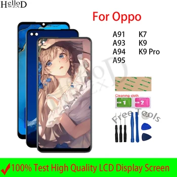 Orijinal Oppo K7 K9 K9 Pro lcd ekran Oppo A91 A93 A94 A95 lcd ekran dokunmatik ekranlı sayısallaştırıcı grup Değiştirme
