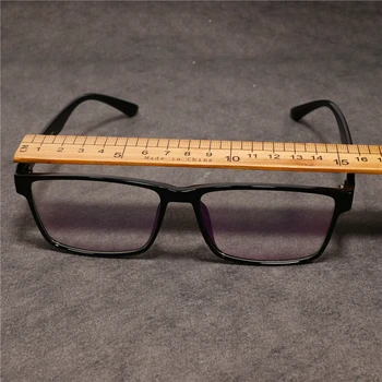 Rockjoy 155mm Boy okuma gözlüğü Erkek Kadın TR90 Siyah Şeffaf Büyük Geniş Gözlük Çerçevesi Erkekler Gözlük Anti Mavi