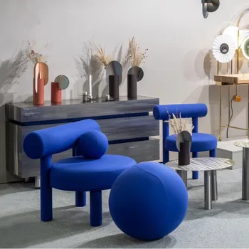 Nordic Oturma Odası Veya Minimalist Eğlence Kanepe Sandalye Özgünlük Kafe İçin Arkalık Tek Sandalye 