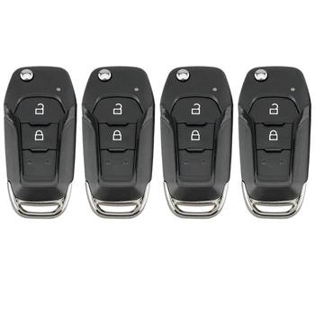 4X Araba Akıllı Uzaktan Anahtar 2 Düğme 433MHz İçin Fit Ford Ranger F150 2015 2016 2017 2018 Id49 Pcf7945p Eb3t-15K601-Ba