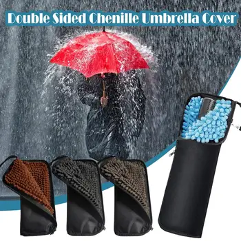 Şemsiye saklama çantası Su Emici Şemsiye Çantası Mikrofiber Su Geçirmez Şemsiye Çantası Taşınabilir Şemsiye kapağı Ev Paketi X5A7