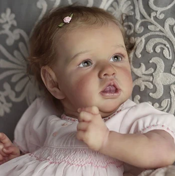 20 İnç Yumuşak Katı Silikon DIY Demonte Boyalı Bebe Reborn Bebek Kitleri Pеборн cиликоновый Yeniden Doğmuş Bebek Boyalı Kiti