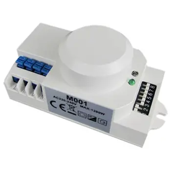 220V 360 Derece Mikrodalga sensörlü ışık Anahtarı İndüksiyon Mikrodalga Hareket Sensörü Anahtarı Titreşim Sensörü