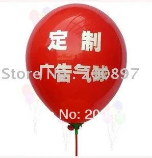 özel Logo Baskı reklam balonları lateks promosyon balonları sopalarla 1000 adet / grup
