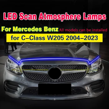 LED Su Geçirmez Gündüz Çalışan İşık DRL Mercedes Benz C Sınıfı İçin 2004-2023 Tarama Başlangıç Araba Dekoratif Atmosfer Lambaları DRL