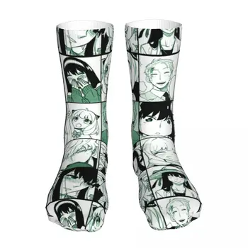 Mutlu komik çoraplar Erkek Erkek Kadın Rahat Casus X Aile Manga Panelleri Kolaj Çorap Yüksek Kaliteli Çorap İlkbahar Yaz Sonbahar Kış