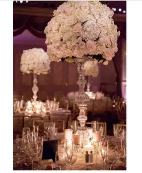 20 adet üst sınıf Kristal düğün centerpiece Masa centerpiece / Çiçek Standı / sütunlar / 75 cm boyunda 15 cm dia Düğün Sahne