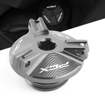 Honda için PCX150 PCX150 2018 2019 motosiklet motoru yağ doldurucu Kapağı Karter Tak Kapak Vida Deposu Kapağı Cıvata Somun