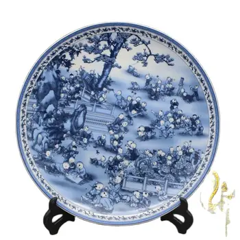 Jingdezhen mavi ve beyaz porselen famille gül seramik antika koleksiyonu beizitou seti oturma odası dekorasyon dekorasyon