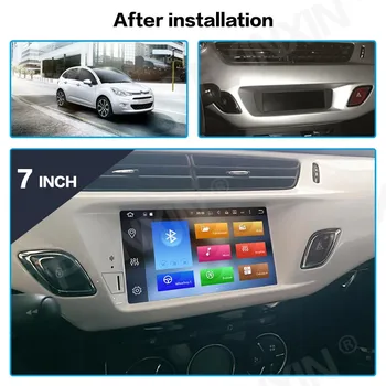 Android 9 Otomatik Citroen C3 DS3 2010-2017 GPS Navigasyon Multimedya Video Oynatıcı Carplay Araba Radyo Stereo Alıcı Kafa Ünitesi