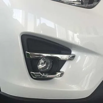 Mazda CX için ABS Krom-5 2013 2014 2015 2016 Aksesuarları Araba ön sis lambası ışık dekorasyonu şerit kapak Trim Styling