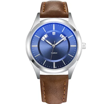 2021 moda takvim quartz saat erkekler lüks marka su geçirmez deri erkek saatler montre homme reloj hombre relogio masculino