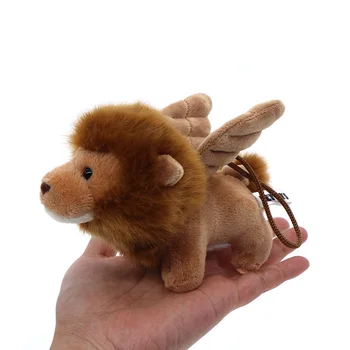 Sevimli Uçan Aslan peluş oyuncaklar Yumuşak Aslan kanatlı Doldurulmuş Hayvanlar Küçük Kolye Hediyeler Çocuklar İçin Erkek Kız