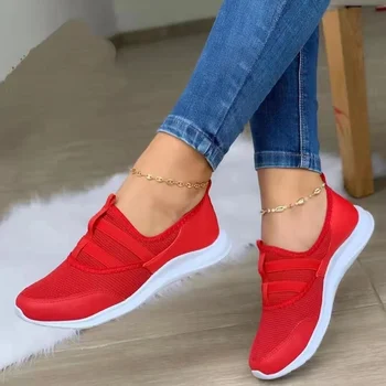 Ayakkabı Kadın Ayakkabı Moda Bayan Loafer'lar Yuvarlak Ayak Takozlar rahat ayakkabılar Kadınlar 2022 Açık Katı Düz Üzerinde Kayma Chaussure Femme