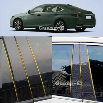 Araba PC Malzeme Pillar Sonrası Kapak kapı pervazı Pencere Kalıplama Sticker Lexus ES ES200 ES250 ES300 ES350 2018 2019 2020 2021 2022