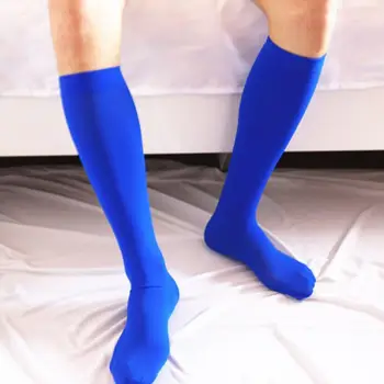 Evrensel Ultra İnce Çorap Nefes Kişilik Erkek Diz Yüksek Görünmez Uzun Çorap Yumuşak spor çoraplar Günlük Giyim