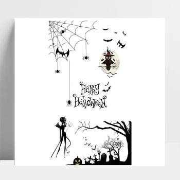 AZSG Mutlu Cadılar Bayramı Baykuş Örümcek Ağı Hayalet DIY Scrapbooking / Kart Yapımı / Albümü Dekoratif Silikon Damga El Sanatları