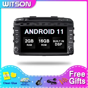 WITSON DSP 2GB 16 2Din Android 11 Araba Multimedya Oynatıcı KIA SORENTO 2015 İçin Radyo sesli GPS Glon
