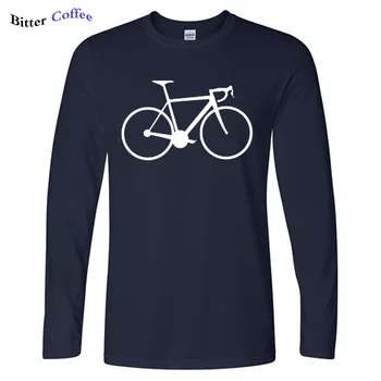 Sıcak Satış Yeni erkek Sonbahar Rahat Erkek Giyim Yarış Yol Biker Döngüsü Erkekler T Gömlek Büyük Kalite Komik Adam Pamuk Tees XS-2XL