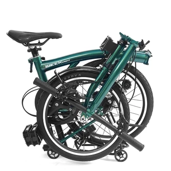 katlanır bisiklet katlanır bisiklet 16 inç 3 vitesli S kolu krom molibden çelik iç 3 hız çelik çerçeve
