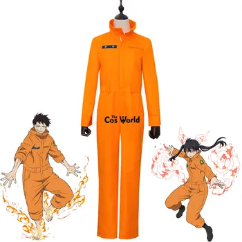 Yangın Kuvvet Tamaki Kotatsu Shinra Üniforma Kıyafet Anime Takehisa Hinawa Maki Ose Tulum Cosplay Kostümleri Kusakabe Özelleştirmek 
