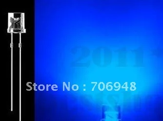 mix 1000 adet 3mm Düz Üst mavi LED Diyot