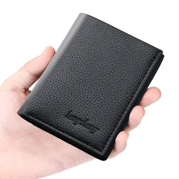 2022 cüzdan erkekler için Mini cüzdan erkek deri erkek kart tutucu dolar klip