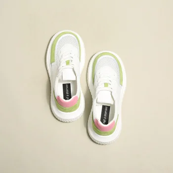Yeni Kadın Vulkanize Platformu rahat ayakkabılar Bayan Yürüyüş Eğitmenler Tasarımcı Sneakers Yaz Nefes rahat ayakkabılar 2022