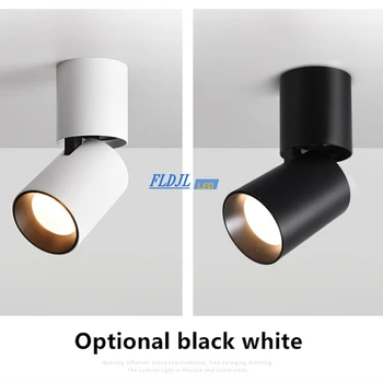 Karartma dönen LED downlight 15W 20W yüzeye monte katlanır COB LED tavan spot AC110-220V LED tavan ışık