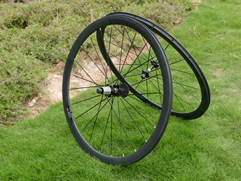 FLX-WS-CW3 Karbon 700C Yol Bisiklet Clincher Wheelset Derinlik 38mm Toray Karbon Tekerlek Jant Bazalt Fren Yan Tam Genişliği 25mm