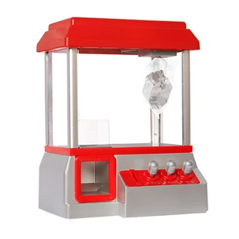 Çocuklar Mini oyun salonu oyun makinesi Otomat Müzik Şeker Kapmak Jetonlu Pençe makine oyuncak Hediye Çocuklar İçin