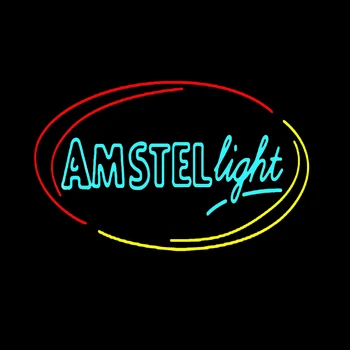 AMSTEL ışık Oval bira Neon Burcu özel el yapımı gerçek cam tüp KTV Bar Motel mağaza firmaları reklam dekor ekran lambası 24 