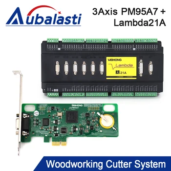 Aubalasti WeiHong 3 Eksen Lambda21A+PM95A7 CNC Ağaç İşleme Gravür Kontrol Sistemi için CNC Ağaç İşleme Emgraver Makinesi