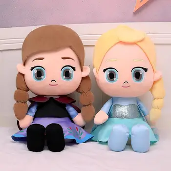 Disney Dondurulmuş Aisha Anna Prenses Bebek peluş oyuncaklar Yumuşak Doldurulmuş Hayvanlar Peluş Kawaii Odası Dekor Kumaş Oyuncaklar Çocuklar Kızlar için Hediyeler